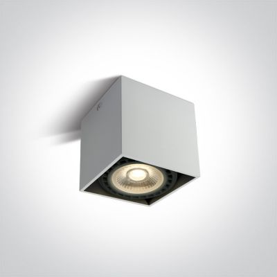 One Light Koufonisi lampa podsufitowa 1x15W biały/czarny 12144A/W