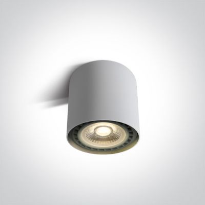 One Light Naksos lampa podsufitowa 1x15W biała 12144/W