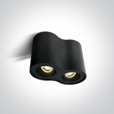 One Light Nemea lampa podsufitowa 2x10W czarna 12205Y/B