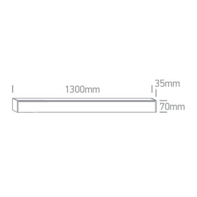 One Light Mesaria listwa LED liniowa 1x40 W czarny 38150BU/B/W