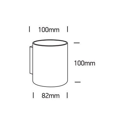 One Light Glafki kinkiet 1x30W biały 6017/W