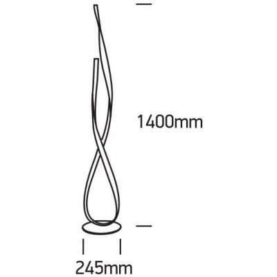 One Light Hana P lampa stojąca 1x29 W biała 61086A/W