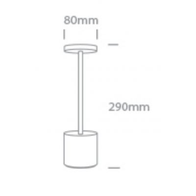 One Light lampa stołowa 1x3 W złota 61100/BS