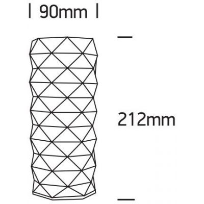 One Light lampa stołowa 1x1,2 W przezroczysta 61104/W