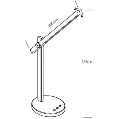One Light lampa biurkowa 1x5,5 W biała 61108/W/V