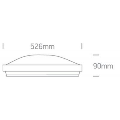 One Light plafon 1x31 W fioletowy 62010A/G/V