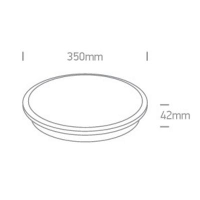 One Light Ismena plafon 1x12 W mosiądz 62112/BS/W