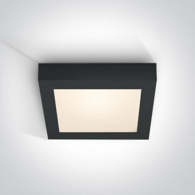 One Light Morfi plafon 1x22W czarny 62122F/B/W