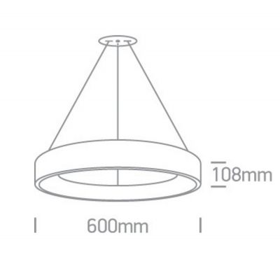 One Light Petri lampa wisząca 1x48 W biała 62142NB/W/W
