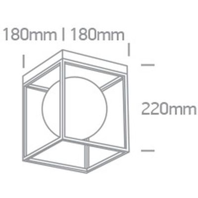 One Light Alla lampa podsufitowa 1x8W mosiądz 62174A/BS