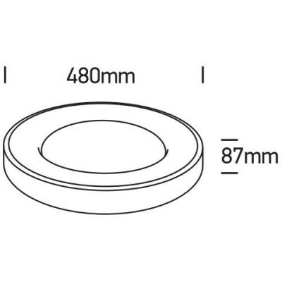 One Light Greta plafon 1x40 W brąz szczotkowany 62182/BBR/W