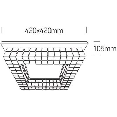 One Light plafon 1x24 W chrom 62184B/C/W