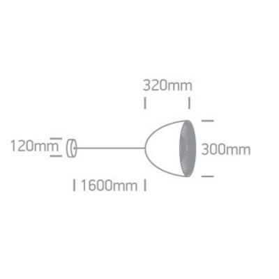 One Light Koufalos lampa wisząca 1x20 W czarna 63016A/B/BS