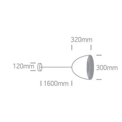 One Light Koufalos lampa wisząca 1x20 W biała 63016A/W/G