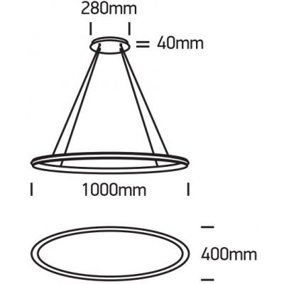 One Light Charma lampa wisząca 1x25 W biała 63046/W