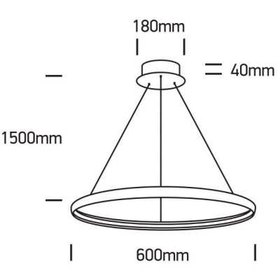 One Light Dolcedo lampa wisząca 1x19 W chrom 63048/C