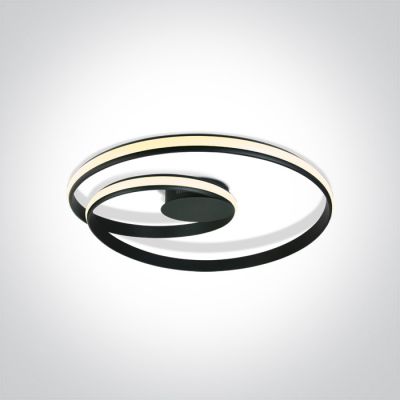 One Light Sion lampa podsufitowa 1x30 W czarna 63066/B