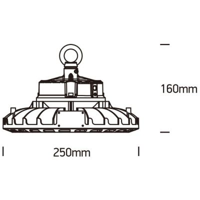 One Light Noah lampa wisząca 1x100 W czarna 63100N/C