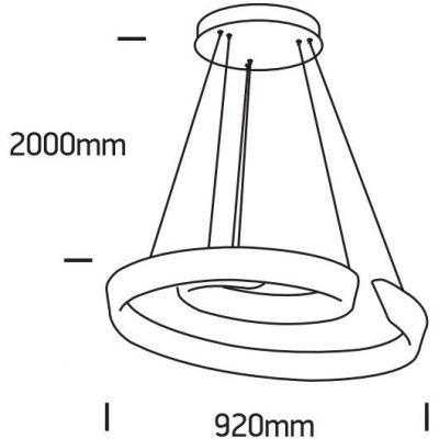 One Light Asvesti lampa wisząca 1x60 W biała 63112/W