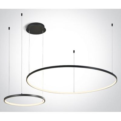 One Light Verdun 2 lampa podsufitowa 1x65 W czarna 63150A/B/W