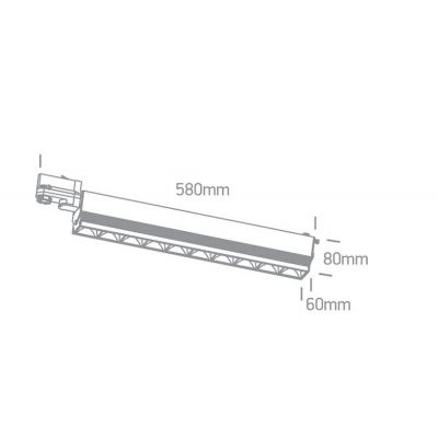 One Light Ampares lampa do szynoprzewodów 10x50 W czarny 65024T/B/W