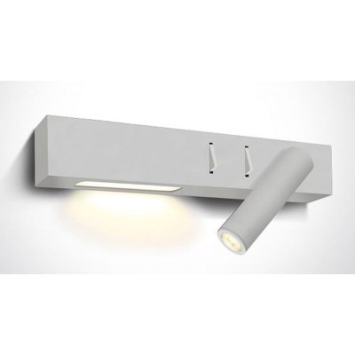 One Light Agnes kinkiet 1x3W/1x6W LED biały 65146A/W/W