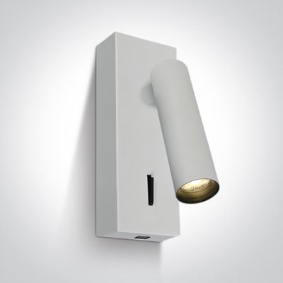 One Light Kandila kinkiet 1x3 W biały 65746A/W/W