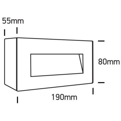 One Light Koftra kinkiet zewnętrzny 1x5 W czarny 67076A/B/W