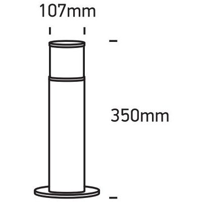 One Light Lauria lampa stojąca zewnętrzna 1x20 W szara 67100/G