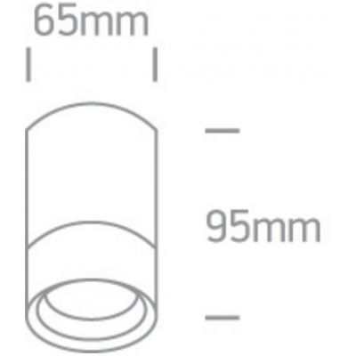 One Light Lido lampa podsufitowa zewnętrzna 1x35 W czarna 67130C/B