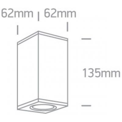 One Light Zovo lampa podsufitowa zewnętrzna 1x35 W antracyt 67130DD/AN