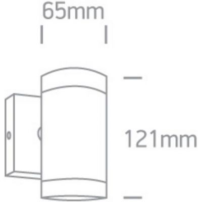One Light Lido kinkiet zewnętrzny 1x35 W czarny 67130E/B