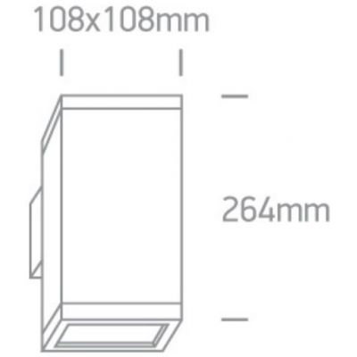 One Light Stromi kinkiet zewnętrzny 1x75 W szary 67132A/G
