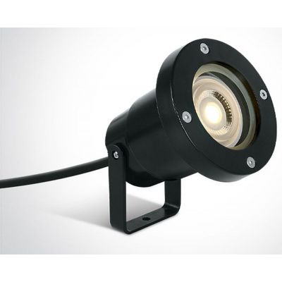 One Light lampa gruntowa 1x6 W czarna 67202G/B