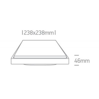 One Light plafon zewnętrzny 1x25 W biała 67362A/W/W