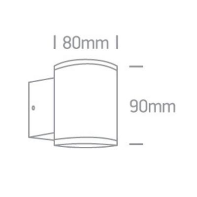 One Light Como kinkiet zewnętrzny 1x10 W biały 67400A/W