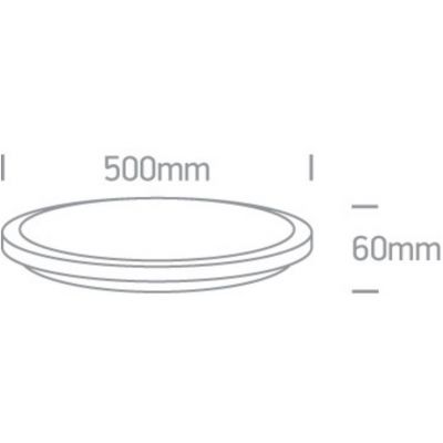 One Light Mitopoli plafon 1x36 W biały 67448A/W/W