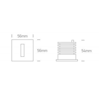 One Light lampa przypodłogowa zewnętrzna 1x3 W aluminium 68004/AL/W
