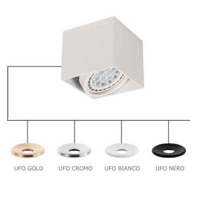 Orlicki Design Cardi I Bianco Ufo Bianco lampa podsufitowa 1x8W biała OR81886