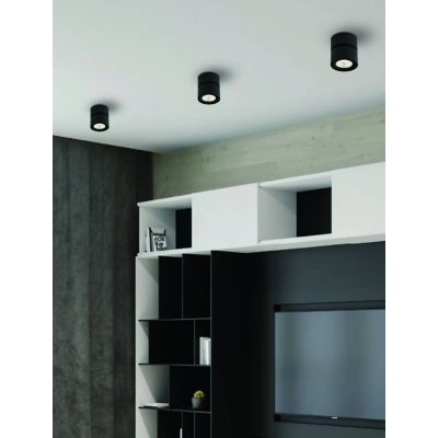 Orlicki Design Mone Nero lampa podsufitowa 1x7W czarna OR82203