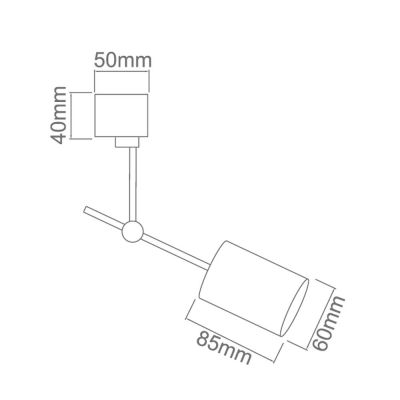 Orlicki Design Stick Bianco lampa podsufitowa 1x8W biały mat OR82470
