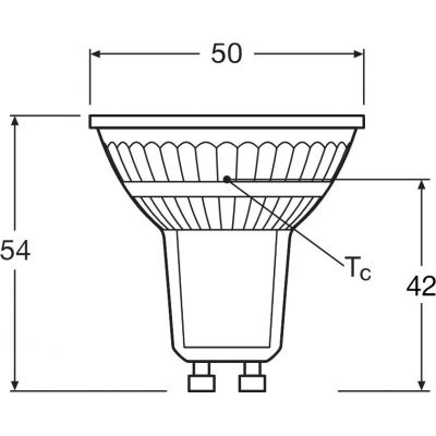 Osram Base żarówki LED Multipack 10x4,3 W 4000 K GU10