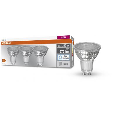 Osram Base żarówki LED Multipack 3x6,9 W 6500 K GU10