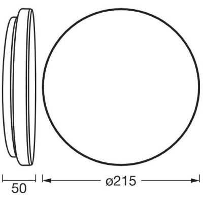 Osram Essential Orbis lampa podsufitowa 1x12 W czarna
