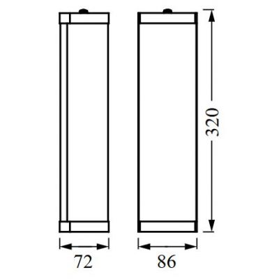 Osram Bathroom Wall kinkiet 2x12 W chrom