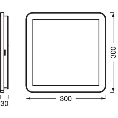 Osram Orbis Disc lampa podsufitowa 1x22 W drewno