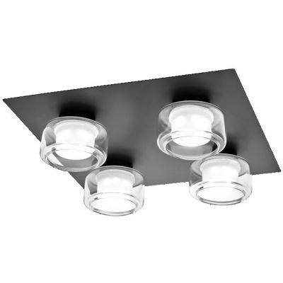 Osram Orbis Flame lampa podsufitowa 4x5,5 W czarna