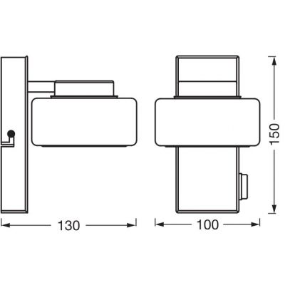 Osram Orbis Flame kinkiet 1x5,5 W chrom