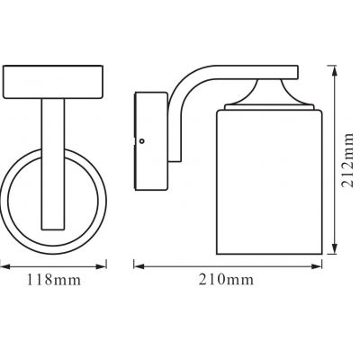 Osram Endura Classic Lantern kinkiet zewnętrzny 1x60 W biały/czarny