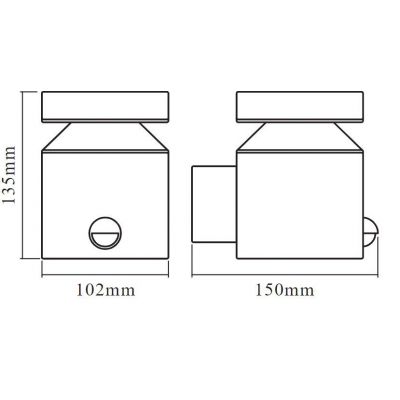 Osram Endura Style Cylinder kinkiet zewnętrzny 1x6 W stal